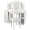 KidKraft Bureaux Enfant Grande Coiffeuse Effet Bois Blanc -Armoires enfant Soldes grande coiffeuse effet bois blanc