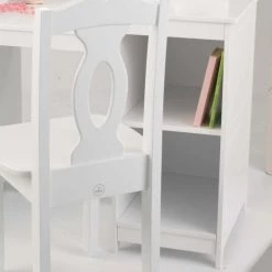 KidKraft Bureaux Enfant Grande Coiffeuse Effet Bois Blanc -Armoires enfant Soldes grande coiffeuse effet bois blanc 2