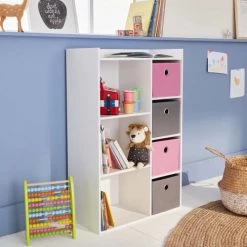 Alice's Garden Bibliothèques Et étagères Enfant Meuble De Rangement Pour Enfant, Blanc -Armoires enfant Soldes meuble de rangement pour enfant blanc 20