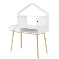 Maisons Du Monde Bureaux Enfant Module De Rangement Pour Bureau 1 Porte Blanc -Armoires enfant Soldes module de rangement pour bureau 1 porte blanc 1000 10 6 192501 5
