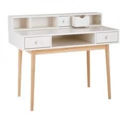 Maisons Du Monde Bureaux Enfant Module De Rangement Pour Bureau 2 Tiroirs Blanc -Armoires enfant Soldes module de rangement pour bureau 2 tiroirs blanc 1000 7 33 170347 3