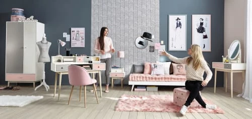 Maisons Du Monde Bureaux Et Meubles Secrétaires Module De Rangement Pour Bureau 2 Tiroirs Rose Et Gris 8 Maisons Du Monde Bureaux Et Meubles Secrétaires Module De Rangement Pour Bureau 2 Tiroirs Rose Et Gris – Image 6