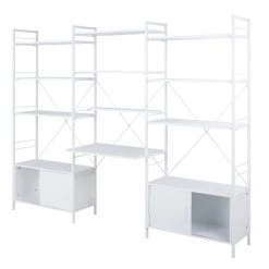 Maisons Du Monde Bibliothèques Et étagères Enfant Montant Modulable Métal Blanc -Armoires enfant Soldes montant modulable metal blanc 1000 12 36 215368 22