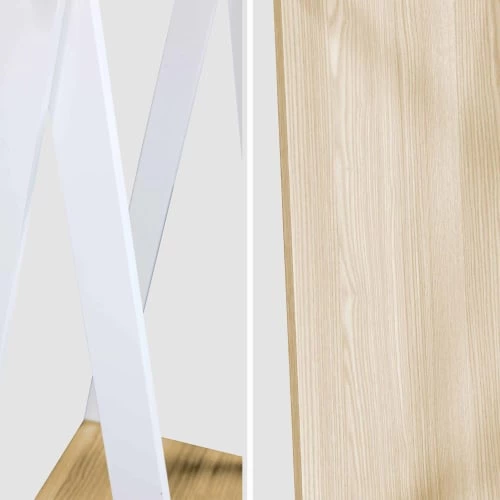 Alice's Garden Armoires Enfant Penderie Pour Enfant En Bois Massif En Pin Naturel Blanc 6 Alice's Garden Armoires Enfant Penderie Pour Enfant En Bois Massif En Pin Naturel Blanc – Image 4