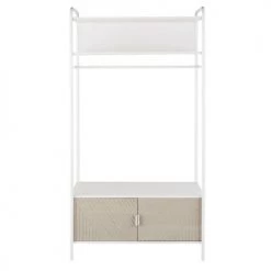 Maisons Du Monde Armoires Enfant Portant 2 Portes Blanc Et Beige