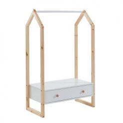 Baita Armoires Enfant Portant Blanc 1 Tiroir -Armoires enfant Soldes portant blanc 1 tiroir 2