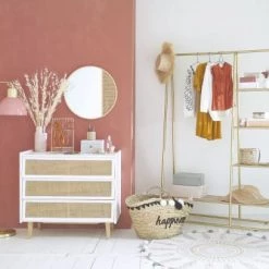 Maisons Du Monde Armoires Enfant Portant En Sapin Et Métal Coloris Laiton -Armoires enfant Soldes portant en sapin et metal coloris laiton 1000 13 6 206359 4