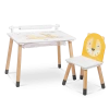 Beeloom Bureaux Enfant Table Pour Enfants En Bois Naturel Jaune Multifonctionnelle -Armoires enfant Soldes table pour enfants en bois naturel jaune multifonctionnelle